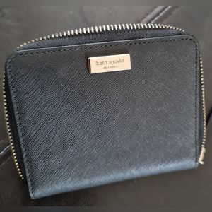 Kate Spade Darci Laurel Way Wallet in Black Leather